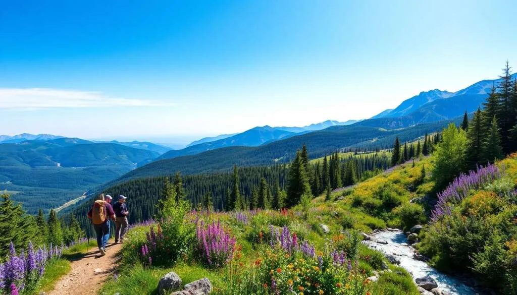 Hiking in August