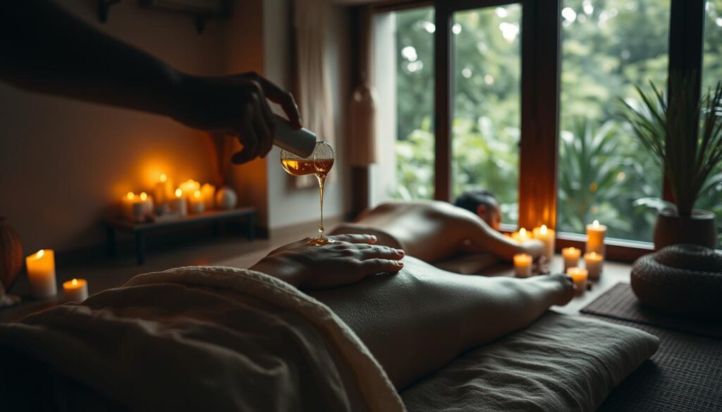 Ayurvedic healing session