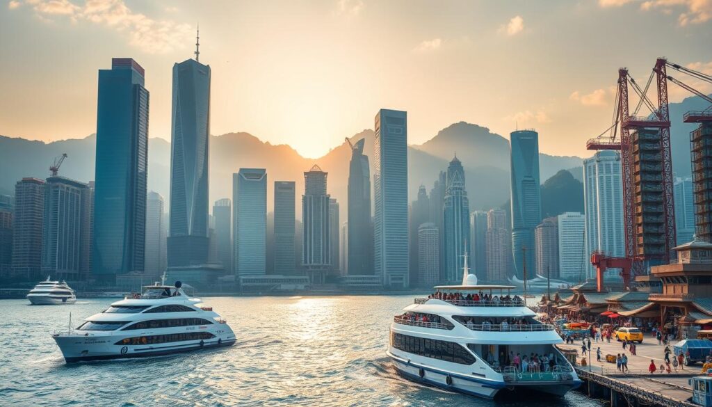 Dynamic port cities Hong Kong and Shenzhen